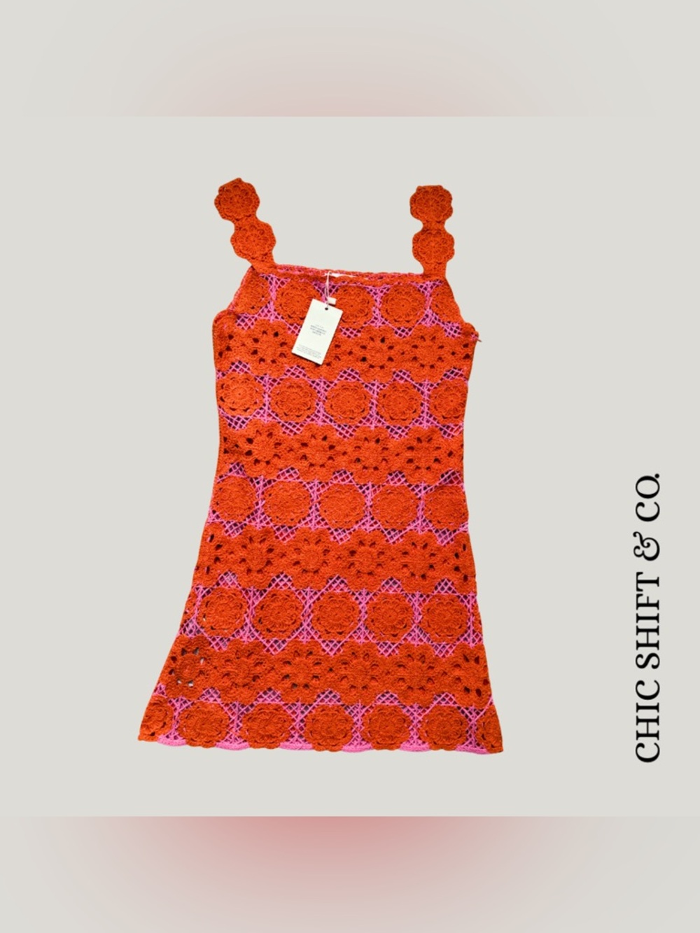 Mango Floral Crochet Swimsuit Cover Up - Size 4